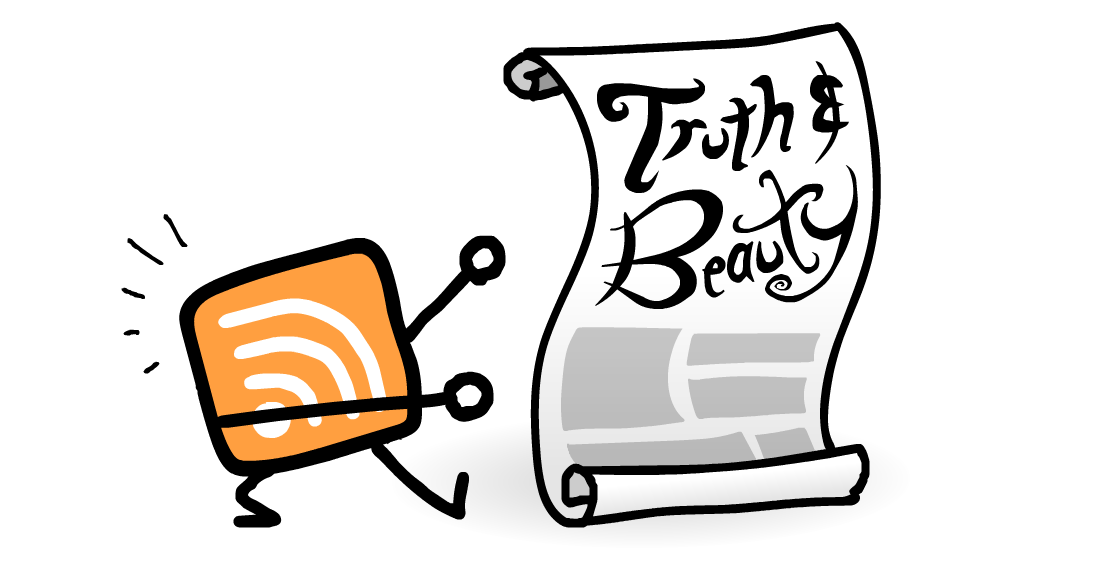 The RSS logo presents a dazzling scroll entitled, 'Truth & Beauty'.